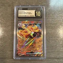 CGC PRISTINE 10 Charizard EX 006/165 Japanese 2023 Pokemon card 151 - Image 1