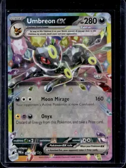 2025 Pokemon Prismatic Evolutions Umbreon ex Double Rare #060/131 - Image 1