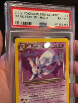 2002 Pokemon Neo Destiny Dark Espeon Holo Rare #4/105 PSA 6 WOTC Vintage English - Image 4