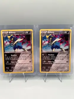 SHINY Bisharp HOLO RARE - 64/114 Steam Siege card 2016 Pokemon - MP - Image 1
