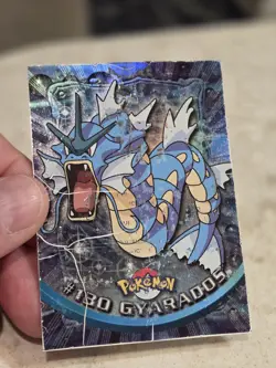 Topps Pokemon TV Animation Series 3 Rainbow Foil Holo Gyarados #130 - Image 2