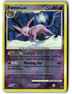 Espeon ⭐ 18/100 Reverse Holo Rare Majestic Dawn 2008 Pokemon LP/MP - Image 1