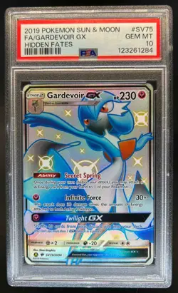 2019 Pokemon SM Hidden Fates Gardevoir GX Shiny Vault #SV75/SV94 PSA 10 GEM MINT - Image 1