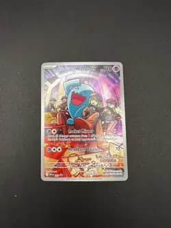 Pokemon Center Team Rocket's Wobbuffet SVP 203 PC ETB Exclusive Stamped Promo - Image 1