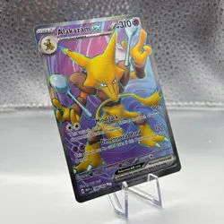 Pokemon TCG Alakazam ex 188/165 Full Art Ultra Rare Scarlet & Violet 151 NM/M - Image 3