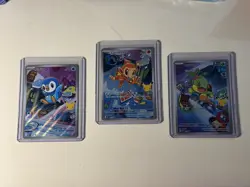 Chimchar, Piplup, Turtwig Pokemon 30th Anniversary First Partner Set of 3 Promo - Image 1