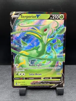 SERPERIOR V 007/195 SILVER TEMPEST POKEMON (ULTRA RARE, NM) - Image 1