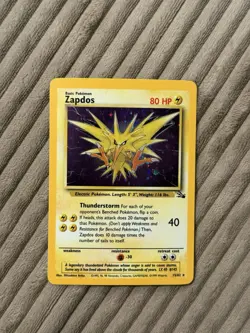 1999 Zapdos Fossil Holo Rare 15/62 Pokemon TCG WOTC - Image 1
