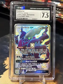 Pokemon Darkrai GX 139/147 SM-Burning Shadows Ultra Rare Full Art Holo CGC 7.5 - Image 1