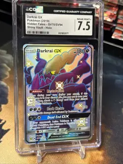 Pokemon Darkrai GX 139/147 SM-Burning Shadows Ultra Rare Full Art Holo CGC 7.5 - Image 2