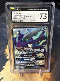 Pokemon Darkrai GX 139/147 SM-Burning Shadows Ultra Rare Full Art Holo CGC 7.5 - Image 3
