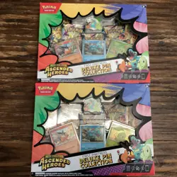 Pokemon Ascended Heroes First Partner Deluxe Pin Collection Sealed New (2 Boxes) - Image 1