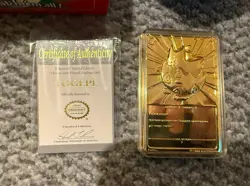 Pokemon TOGEPI 23K Gold Plated Trading Card 1999 Burger King Toy (With Ball/Box) - Image 4