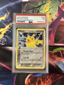 2006 POKEMON PIKACHU-HOLO BLACK STAR PROMOS NM PSA 7 - Image 3