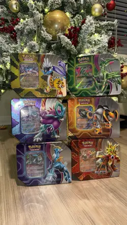 Pokemon TCG Legendary EX Tin Collection Set of 6 Tins Factory Sealed Rare New - Image 3