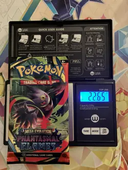 Heavy! 22.65g Pokemon TCG ME Phantasmal Flames Pack Sealed! - Image 1