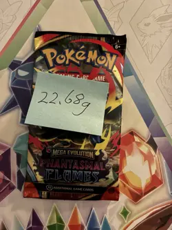 Heavy! 22.68g Pokemon TCG ME Phantasmal Flames Pack Sealed! - Image 2