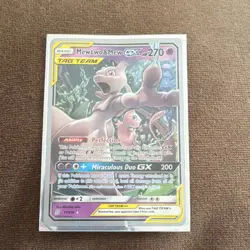Pokemon Mewtwo & Mew GX TAG TEAM Ultra Rare Holo 71/236 Sm-Unified Minds 270HP - Image 1