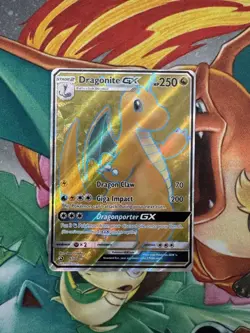 Pokemon 2018 Sun & Moon Dragon Majesty Dragonite GX #67/70 Full Art NM - Image 1