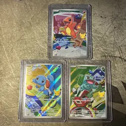 Kanto Starter Set Pokemon First Partner Illustration Collection Series 1 Promos - Image 1