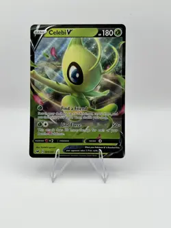The Pokemon Company Celebi V Swsh01 Ultra Rare Pokemon 180 HP 001/202 Holo - Image 1