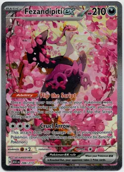 Pokemon - Fezandipiti ex 288/217 SIR Full Art - Ascended Heroes - PACK FRESH NM - Image 1