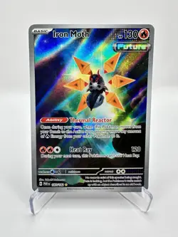 Iron Moth 187/182 SV04: Paradox Rift Holo Pokemon Near Mint - Image 1