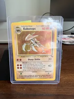 Pokemon Kabutops Fossil 9/62 Holo Rare Unlimited 60 HP Stage 2 1999 English - Image 1