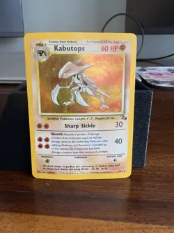 Pokemon Kabutops Fossil 9/62 Holo Rare Unlimited 60 HP Stage 2 1999 English - Image 2