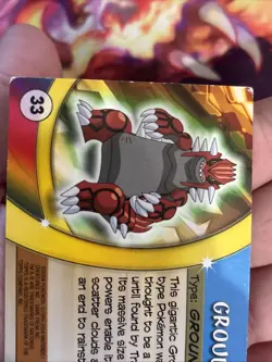 Groudon #33 Pokemon Topps Advanced Challenge 2004 RARE Vintage - Image 5