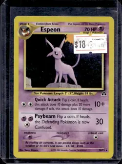 2001 Pokemon Neo Discovery Espeon #20/75 - Image 1