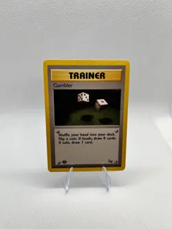 Pokemon Fossil 1st Edition Gambler 60/62 - Image 1