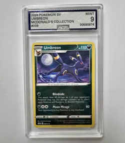 2024 Pokemon Umbreon McDonald's 009/015 Promo Regular AGS 9 English - Image 1