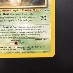 Pokemon Vintage Rare Butterfree 19/75 Neo Discovery WotC - Image 4