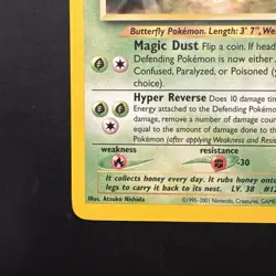 Pokemon Vintage Rare Butterfree 19/75 Neo Discovery WotC - Image 5