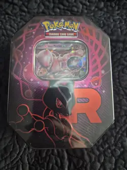 Pokemon TCG Destined Rivals Team Rocket's Mewtwo ex Tin Sealed - Image 1