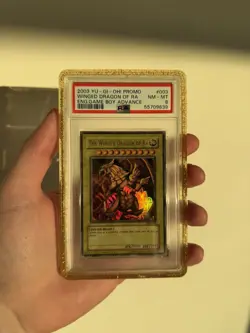 The Winged Dragon of Ra GBI-003 Ultra Rare Yugioh Game Boy Promo PSA 8 2003 - Image 1