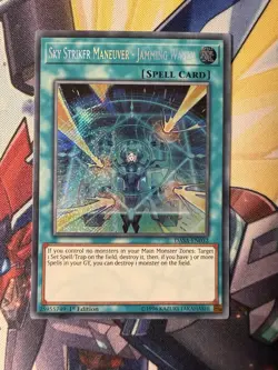 YuGiOh! Sky Striker Maneuver- Jamming Waves Secret Rare DASA-EN032 - Image 1