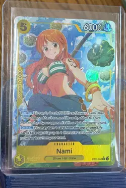 One Piece Card Game Nami SR Alt Art EB03-053 English NM Heroines Edition - Image 1