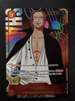One Piece CCG Shanks (Parallel) OP01-120 SEC English LP Foil Romance Dawn - Image 1