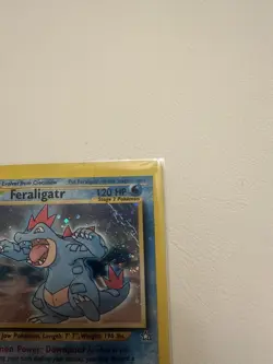 Feraligatr 1st Edition Holo Rare 5/111 Neo Genesis Pokemon Card Damaged - Image 3