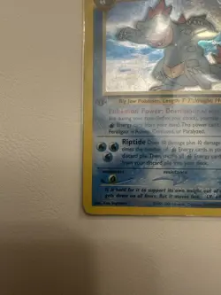 Feraligatr 1st Edition Holo Rare 5/111 Neo Genesis Pokemon Card Damaged - Image 4