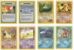 Vintage Pokemon 47 Cards Lot Gym Heroes Gym Challenge Fossil Jungle Base MP-NM - Image 1