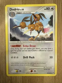 Dodrio Lv. 32 - 25/147 - 2009 Rare Supreme Victors Pokemon Card LP - Image 1