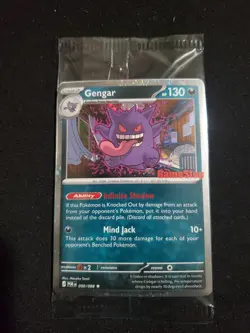 Gengar GameStop Promo Perfect Order Pokemon Card In Hand - Image 2