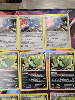 Tyranitar + Lucario 20 Card Lot Knockout Collection Pokemon XY #56 And #63 LP - Image 4