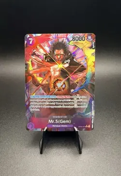One Piece Card Game Mr. 5 (Gem) OP04-072 SR Kingdoms of Intrigue English NM - Image 1