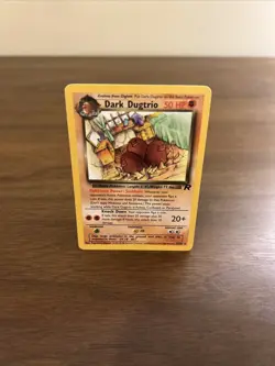 Pokemon Dark Dugtrio TCG Non Holo Rare Unlimited Card 23/82 Vintage - Image 1