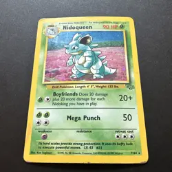 Pokemon Jungle Nidoqueen Holo Rare Card 7/64 Unlimited 90 HP Wizards 1999 - Image 2