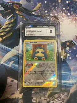Pokemon Snorlax 158/214 Reverse Holo Card Unbroken Bonds NM Condition - Image 1